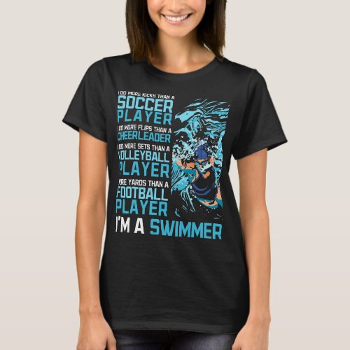 Im A Swimmer Funny Swimming Practice Swim Swimmer T_Shirt