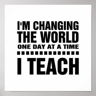 I'm a Teacher. Quote Typography Art Poster