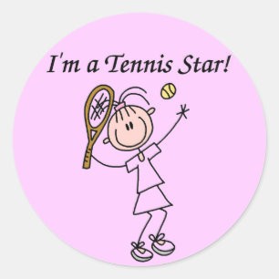 I'm a Tennis Star Stickers