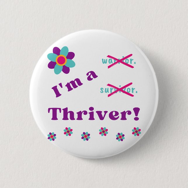 I'm a Thriver!  Button (Front)