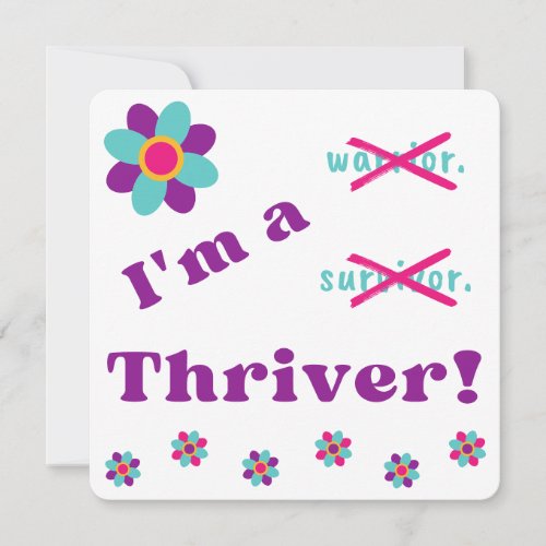 Im a Thriver card