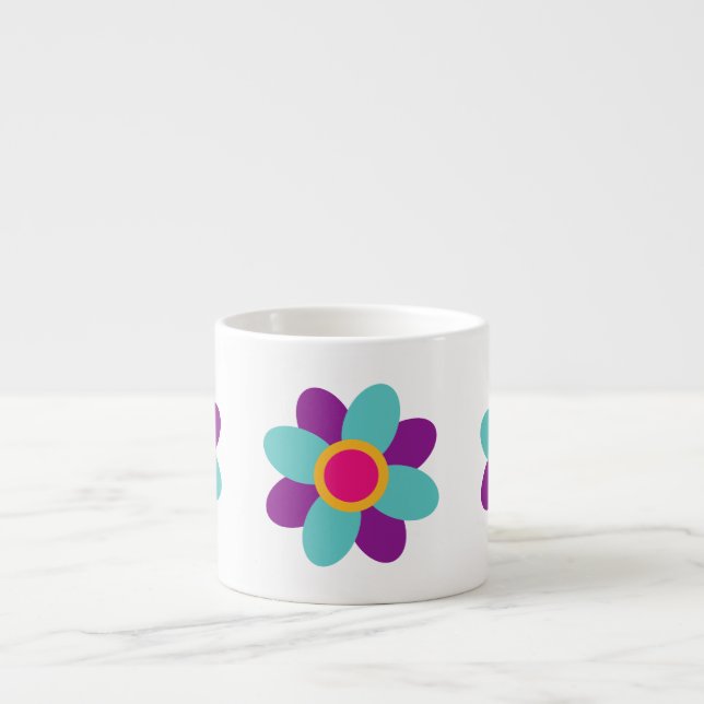 I'm a Thriver! flower Espresso Cup (Front)