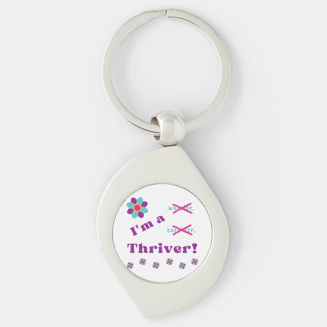 I'm a Thriver! keychain (Front)