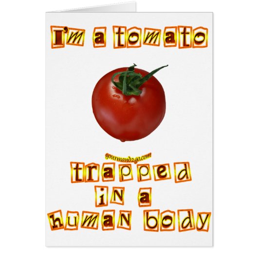 I'm a Tomato . . . Cards (Front)
