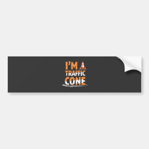 I'm a traffic cone Halloween Family Matching Bumper Sticker