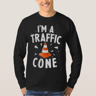 I'm A Traffic Cone Lazy Easy Simple Halloween Cost T-Shirt