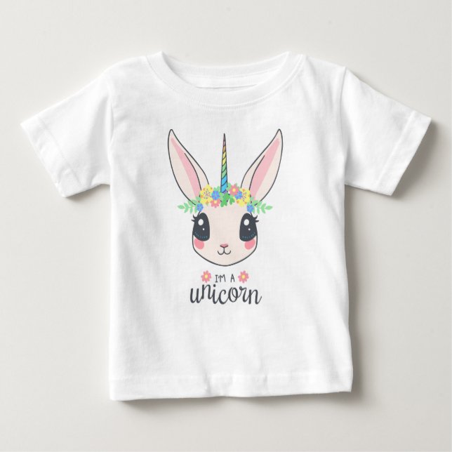I'm A Unicorn Baby T-Shirt (Front)
