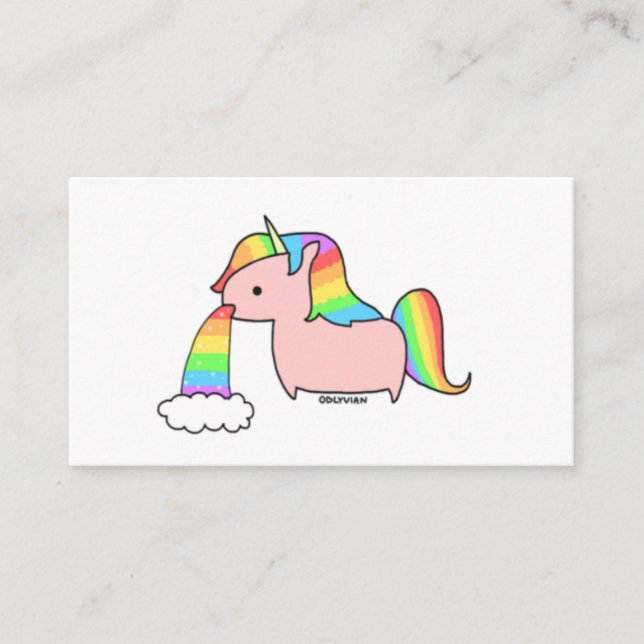 I'm a Unicorn Business Card (Front)