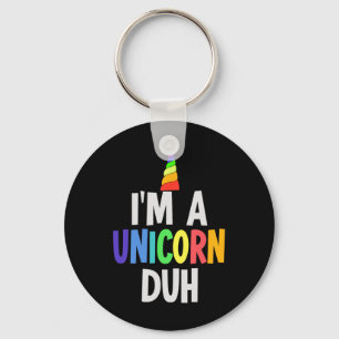 I'm a Unicorn Duh Halloween Costume Keychain
