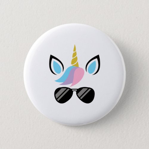 Im A Unicorn With glasses Costume _ FUNNY Button