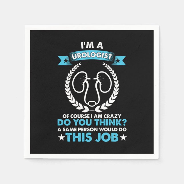 Im A Urologist Doctor Urology Professional Gift Napkins (Front)
