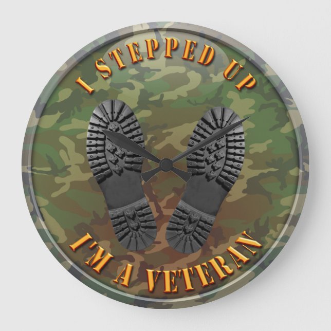 I'm A Veteran Large Clock (Front)