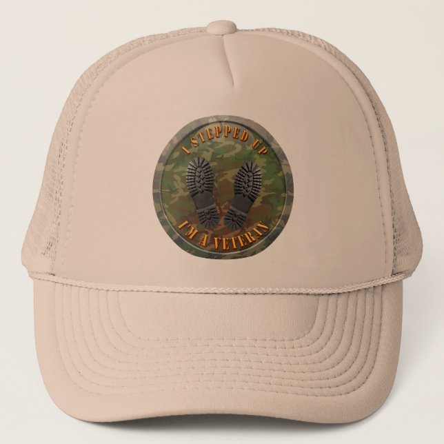 I'm A Veteran Trucker Hat (Front)