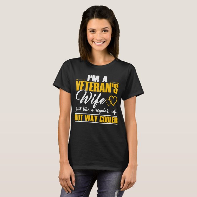 I'm A Veteran's Wife T-Shirt (Front Full)