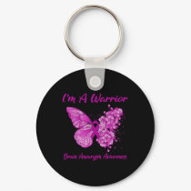 I'm A Warrior Brain Aneurysm Awareness 1  Keychain