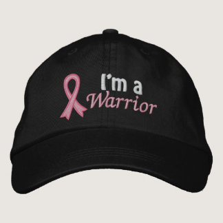 I'm a Warrior - Breast Cancer Embroidered Baseball Hat