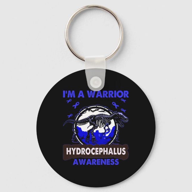 I'm A Warrior Hydrocephalus Awareness  Keychain (Front)