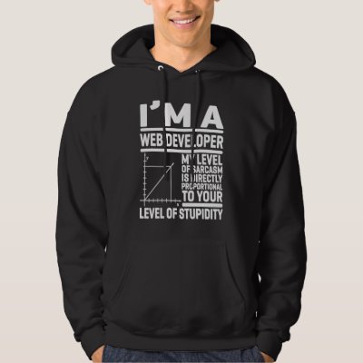 I'm A Web Developer My Level Of Sarcasm Is Directl Hoodie