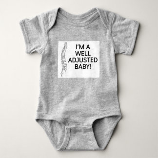 I'm a well adjusted baby chiropractic chiro baby bodysuit