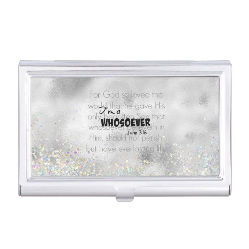 Im a Whosoever Bible Verse Quote John 316 Business Card Case