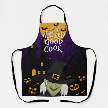 I'm A Wicked Good Cook All-over Print Apron by Letsrendevoo at Zazzle