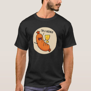 I'm A Wiener Hotdog Pun Dark T-Shirt