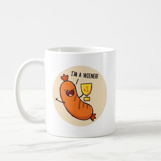 I'm A Wiener Hotdog Pun Mug (Left)