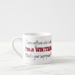 I&#39;m A Writer. Superpower—two Red Pens Advertising Espresso Cup at Zazzle