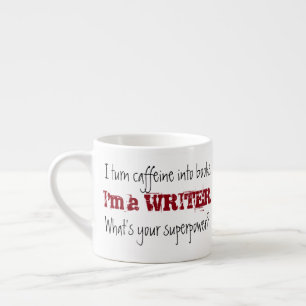 I'm a writer. Superpower—Two Red Pens Advertising Espresso Cup