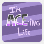 I'm ACE=ing Life Stickers
