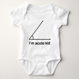 I'm acute kid for math geeks baby bodysuit