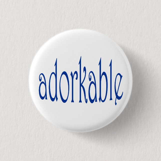 I'm adorkable button (Front)