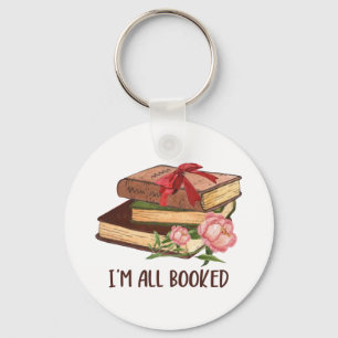 I'M All Booked Reading Book Sublimation Keychain