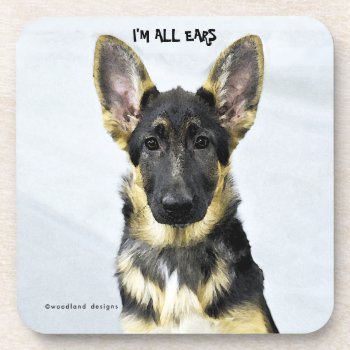 I'm All Ears Beverage Coaster by woodlandesigns at Zazzle