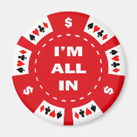 I'm All In Red Poker Chip