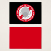 I'm allergic to dust mites! bookmark (Front & Back)