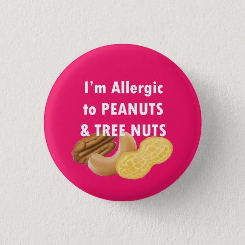 Im allergic to peanuts and tree nuts allergy pin
