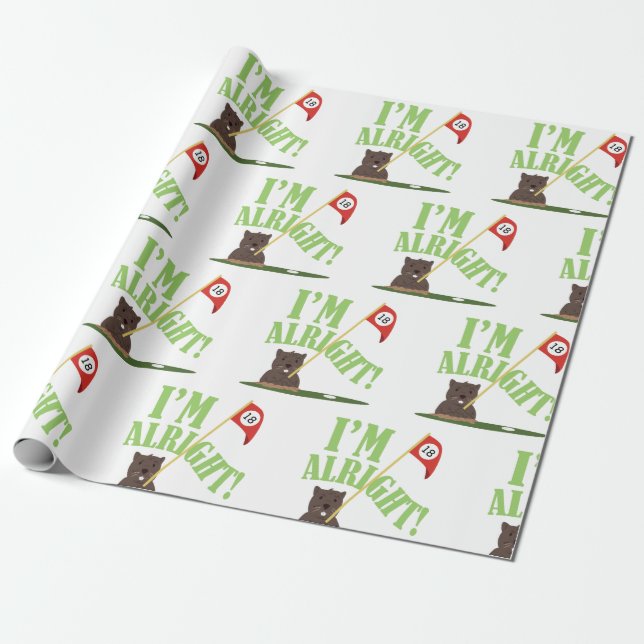 I'm Alright Wrapping Paper (Unrolled)