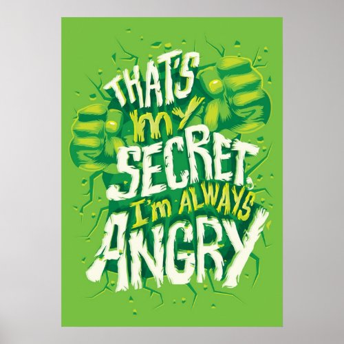 Im always angry poster