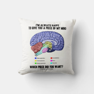I'm Always Happy To Give You A Piece Of My Mind Throw Pillow