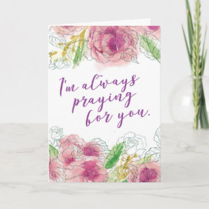 I'm always Praying for You Holiday Card
