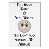 I'm Always Right (Front)