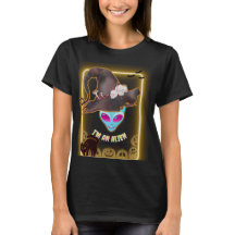 "I'M AN ALIEN" Halloween T-Shirt: Neon Design