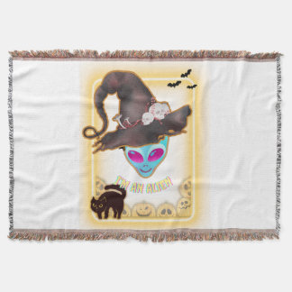 "I'M AN ALIEN" Halloween Throw Blanket