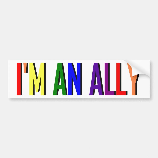 I'm an Ally Bumper Sticker (Front)