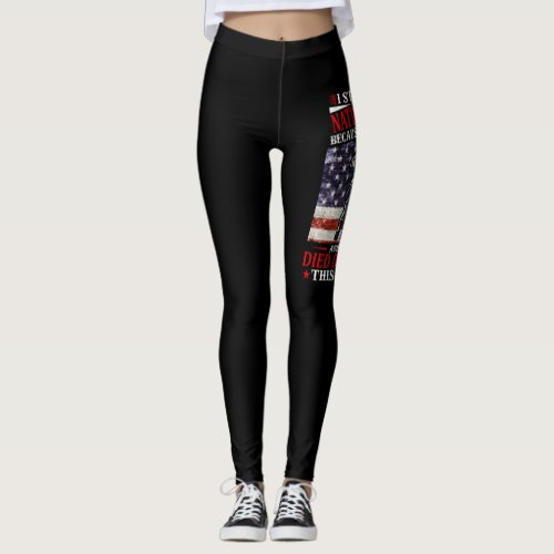 Im An American I Have The Right To Bear Arms Vete Leggings