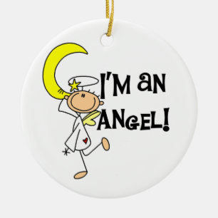 I'm an Angel T-shirts and Gifts Ceramic Ornament
