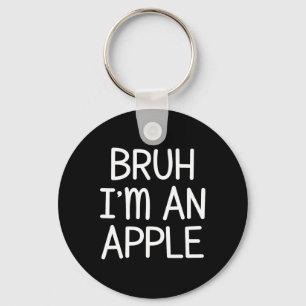 I'm An Apple Funny Lazy Halloween Costume Party Keychain