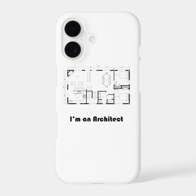 I'm an architect iphone case (Back)
