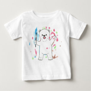 "I'm an artist!" Polar bear baby T-shirt